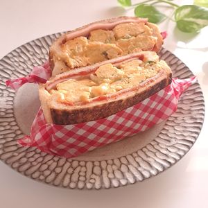 とのちゃまの作ってみた!投稿(冷めても美味しい！【韓国屋台風たまごトースト】)