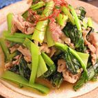 豚肉と小松菜の中華にんにく炒め『１束ペロリ♪』