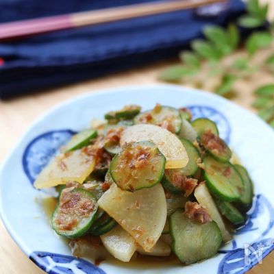 【きゅうりと大根のひたひた】 野菜の甘酢醤油漬け