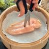 豆腐で簡単【鶏肉と豆苗のクリーミーサラダ】の工程1