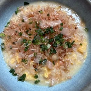 ゆっこの作ってみた!投稿(オートミールの卵雑炊)