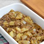 玉ねぎとひき肉のとろみカレー炒め【作り置き】