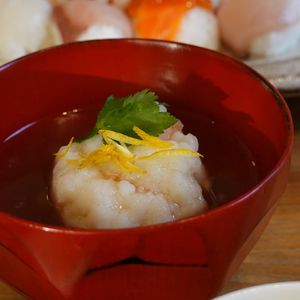 つよし。の作ってみた!投稿(簡単！懐石風。新ごぼうとえびしんじょうのお椀)