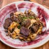 牛肉とキノコのだし醤油炒めの工程3