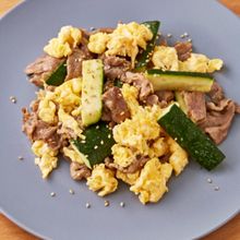 ズッキーニのチャンプル風