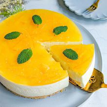 砂糖不使用♡オレンジとホワイトチョコのムースケーキ
