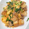 マイケルの作ってみた!投稿(にら玉と厚揚げの《中華風♡味噌炒め》)