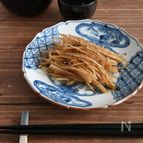 細切りごぼうのめんつゆバター炒め