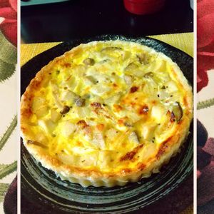 チョロリスの作ってみた!投稿(きのこマイスターおすすめ！まいたけと長ねぎのキッシュ)