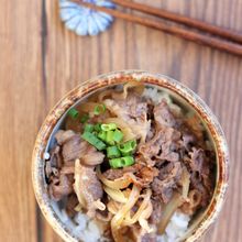 レンジで作る牛丼