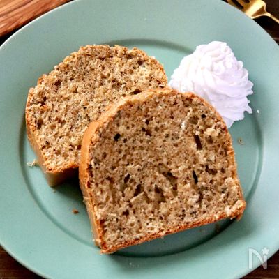 バターなし外はサクサク中はしっとり【紅茶のパウンドケーキ】