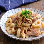 箸が止まらない美味しさ！豚こまとれんこんの旨だしさっぱり炒め