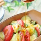 トースターで簡単！トマトとアボカドの焼きカプレーゼ風