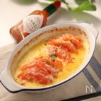 材料2つ！【トマトチーズ焼き】　簡単で美味しいから朝食にも♪