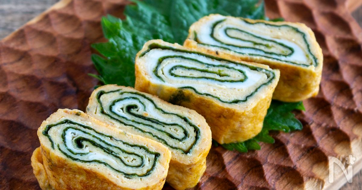【卵副菜】お弁当に！くるくるかわいい海苔巻き卵焼き