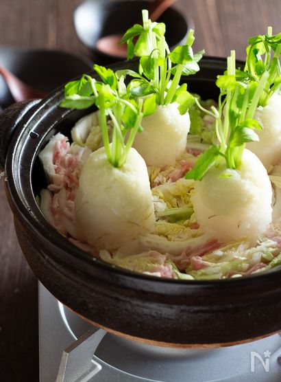 大根おろしアートで大根！？白菜と豚肉のミルフィーユおろし鍋