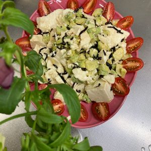 そら・ゆずの作ってみた!投稿(ハマる♡【アボカドと豆腐の塩昆布ナムル】)