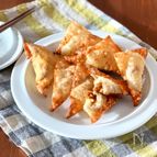 納豆チーズの揚げワンタン
