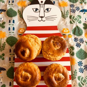 puricoの作ってみた!投稿([ふんわり食感のきなこマフィン]ホットケーキミックスで簡単)