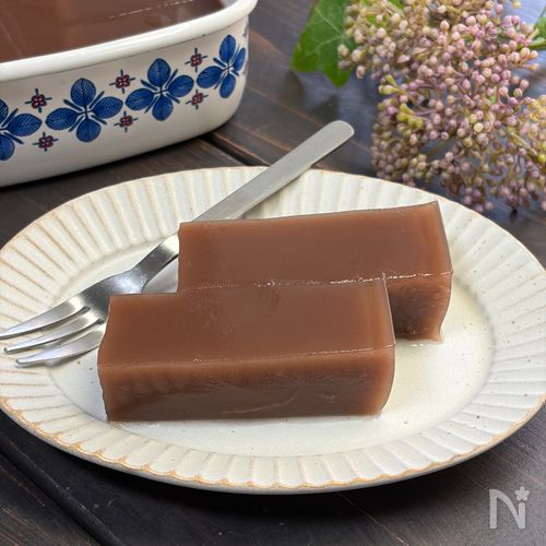 市販のこしあんで♪なめらか水ようかん