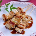 ちくわとネギの焼き鳥風