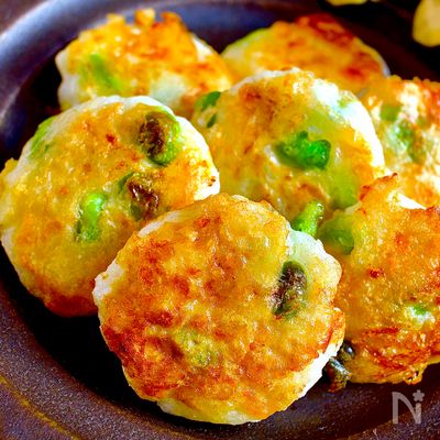 \揚げずに絶品/ワンパン10分【はんぺんのチーズすり身揚げ】