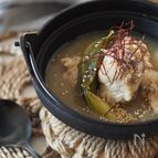余ったお餅で、餅参鶏湯。