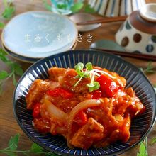 ご飯がもりもり進む♪厚揚げのエビチリ風の炒め物(低コスト)