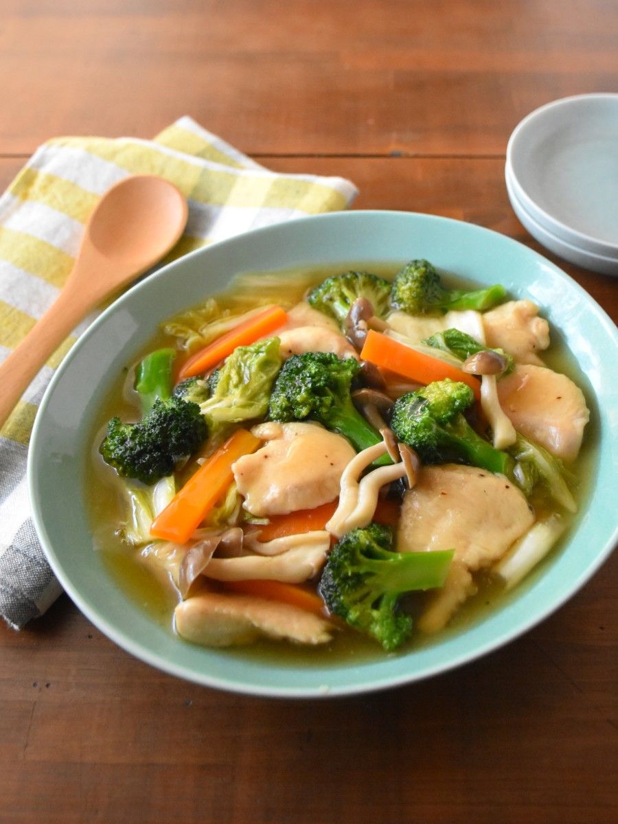 鶏むね肉でもつるんとやわらか！野菜たっぷりうま煮 | レシピサイトNadia