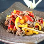 ピーマンと牛肉の酢醤油炒め