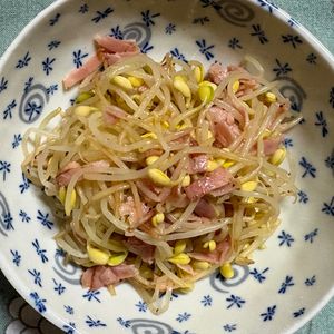 チョビの助の作ってみた!投稿(やみつき♡もやしの洋風ナムル【#作り置き#お弁当#ポリ袋】)