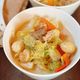 【ちゃんぽん風うどん】牛乳入りのスープが、まろやかコクうま♪