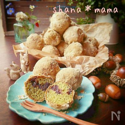 ふっわふわ♪抹茶きな粉の豆腐ドーナツ♪