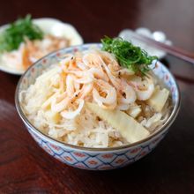 【切り干し大根】釜揚げ桜エビと筍の春満開炊き込みご飯