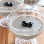 おせちリメイクに♪砂糖不使用でヘルシー♡黒豆の甘酒プリン
