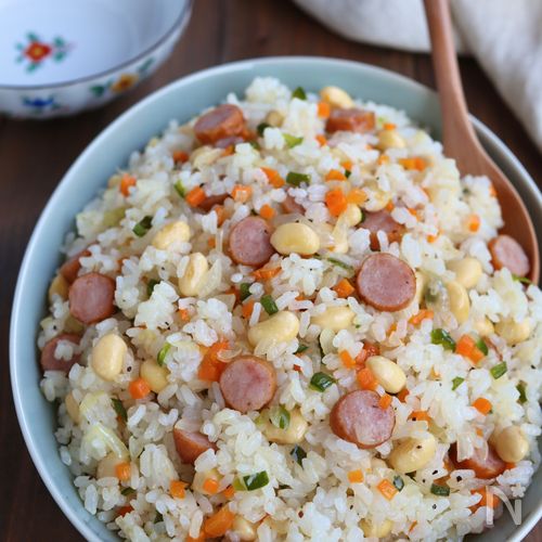 ヘルシー大豆ピラフ【バター不使用】
