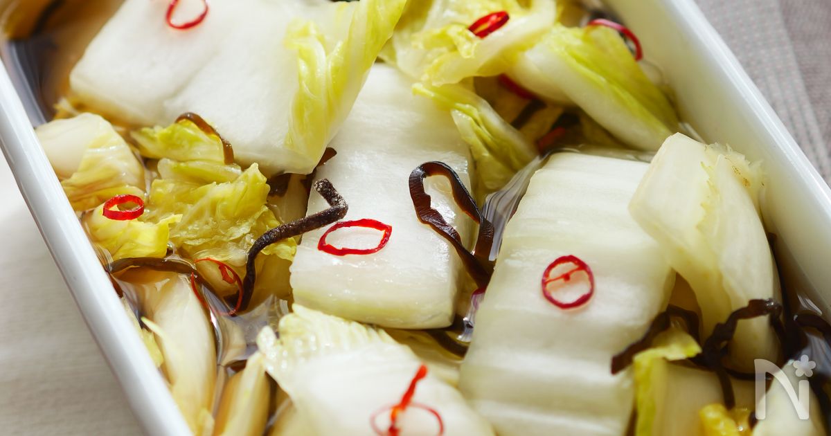 白菜漬け/調味料黄金比！大量消費にも