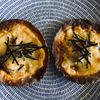 puricoの作ってみた!投稿(餃子の皮で明太クリームピザ)