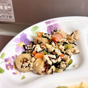ケの作ってみた!投稿(栄養満点でダイエットにも！【小松菜とひじきの炒り豆腐】)