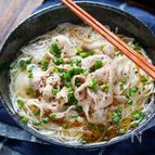 ぶっかけ豚ネギ塩そうめん＃包丁不要＃やみつき
