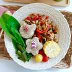 【鶏ささみと彩り野菜のガパオライス風】ヘルシー◎作りおき◎