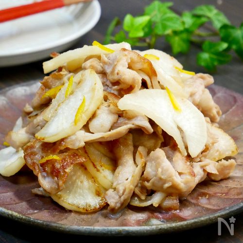 大根漬物の消費に♪豚肉と大根漬物のゆず香るさっぱり炒め