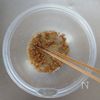 菜の花とクリームチーズのデリ風胡麻和え。の工程3