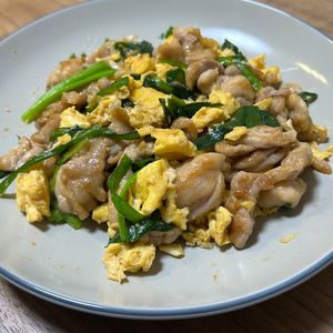 単身赴任おじさんの作ってみた!投稿(ガッツリ食べたいご飯が進む味♡『豚ニラたま』)