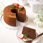 市販のチョコアイスで、
鬼ラクなチョコシフォンケーキ