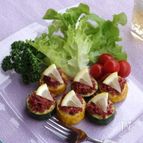 ズッキーニのコンビーフのせカナッペ