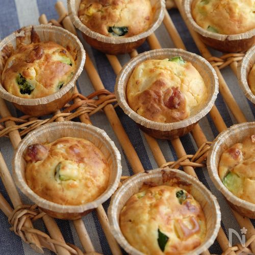 夏野菜の【お食事カップケーキ】