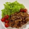 楽ラク手抜キッチン🐶🐾の作ってみた!投稿(胡麻の風味が食欲そそる！超簡単【豚こまの甘辛照り胡麻】)