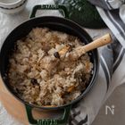 栁川かおりのレシピノート。 vol.13　きのこたっぷり、炊き込みご飯。