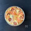 【夏野菜とスモークサーモンのクリームチーズキッシュ】の工程10